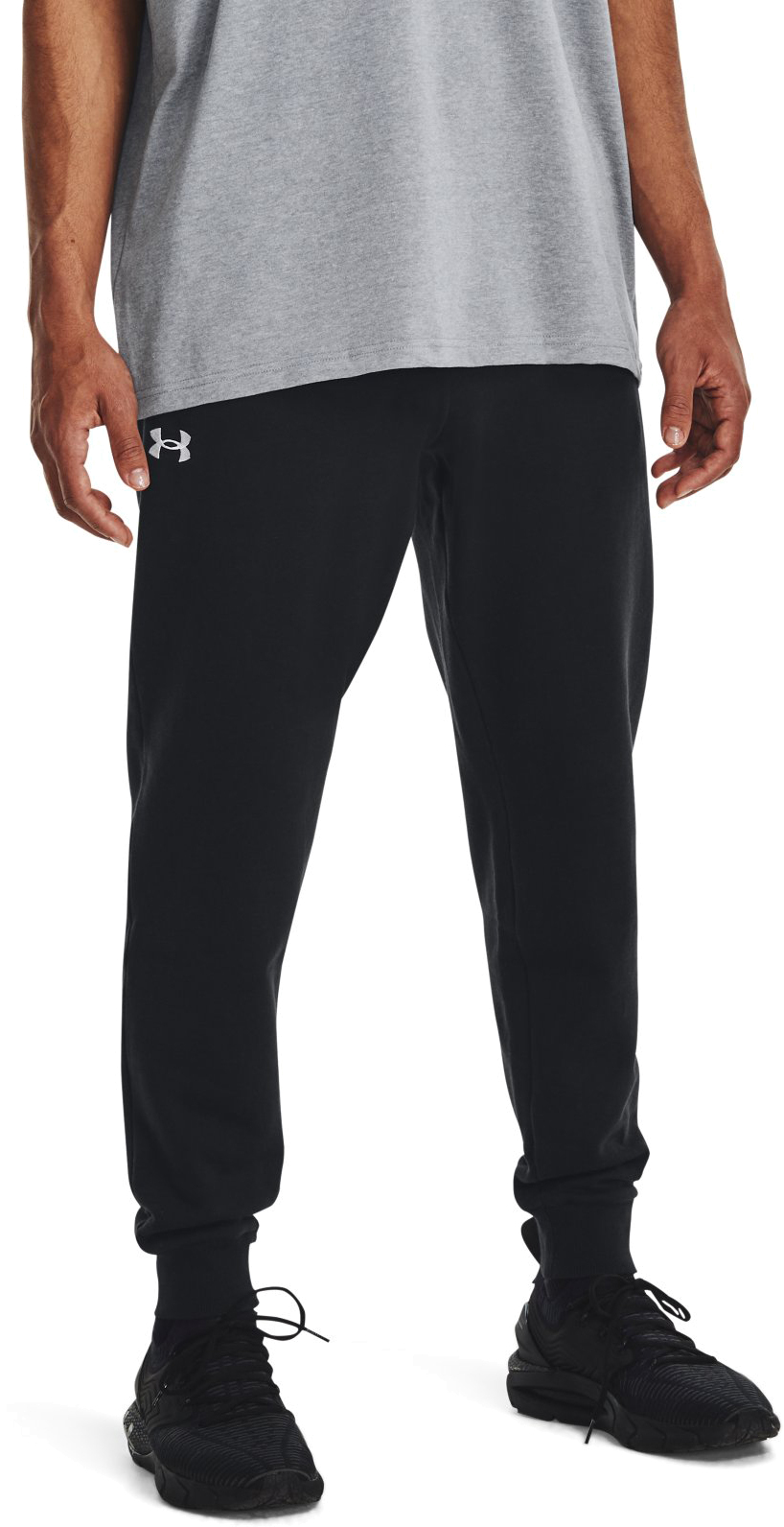 Спортивные брюки мужские Under Armour UA Rival Fleece Joggers черные XS