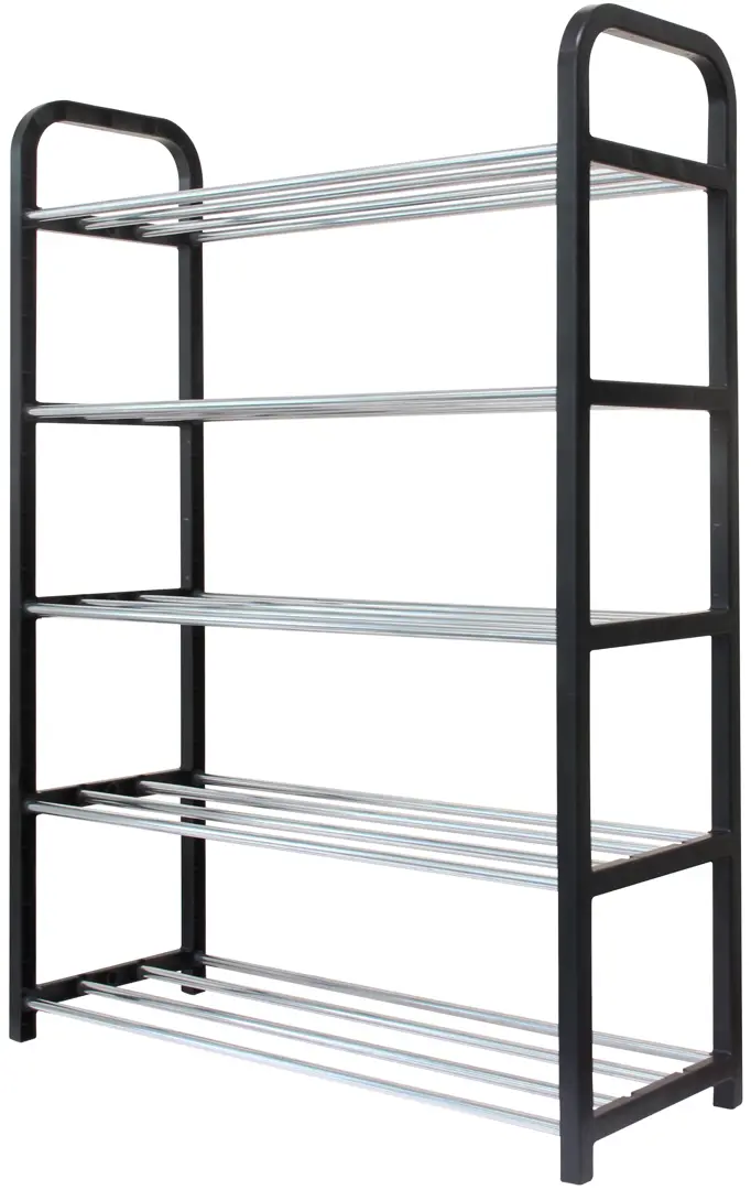 

Этажерка для обуви Gromell Rusa 50x68x18.5 см металл цвет черный 5 ярусов