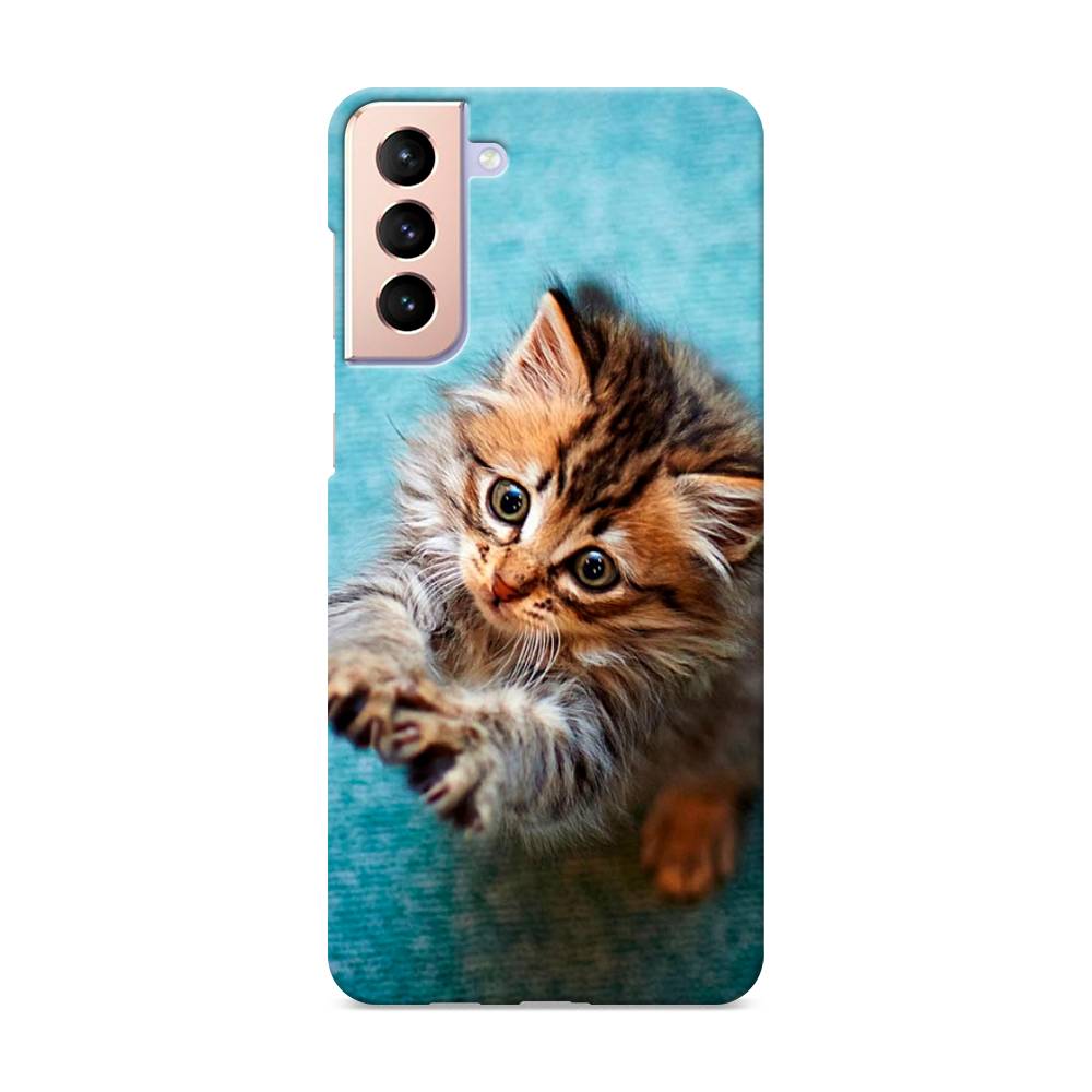 

Пластиковый чехол "Котенок просит есть" на Samsung Galaxy S21 +, 2102120-1