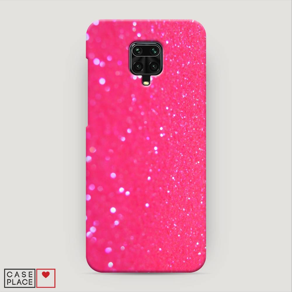 

Пластиковый чехол "Малиновые блестки рисунок" на Xiaomi Redmi Note 9 Pro