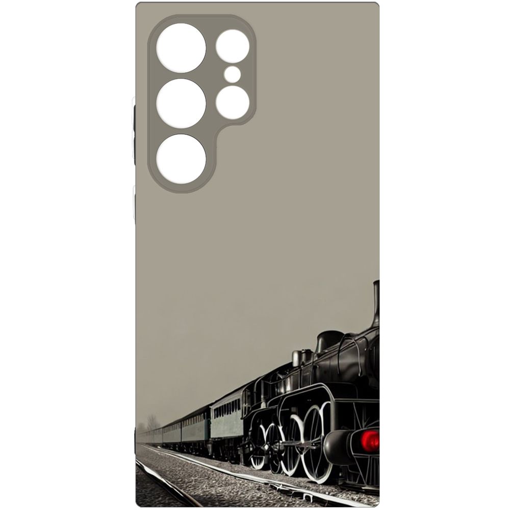 

Чехол-накладка Krutoff Soft Case Паровоз для Samsung Galaxy S24 Ultra черный
