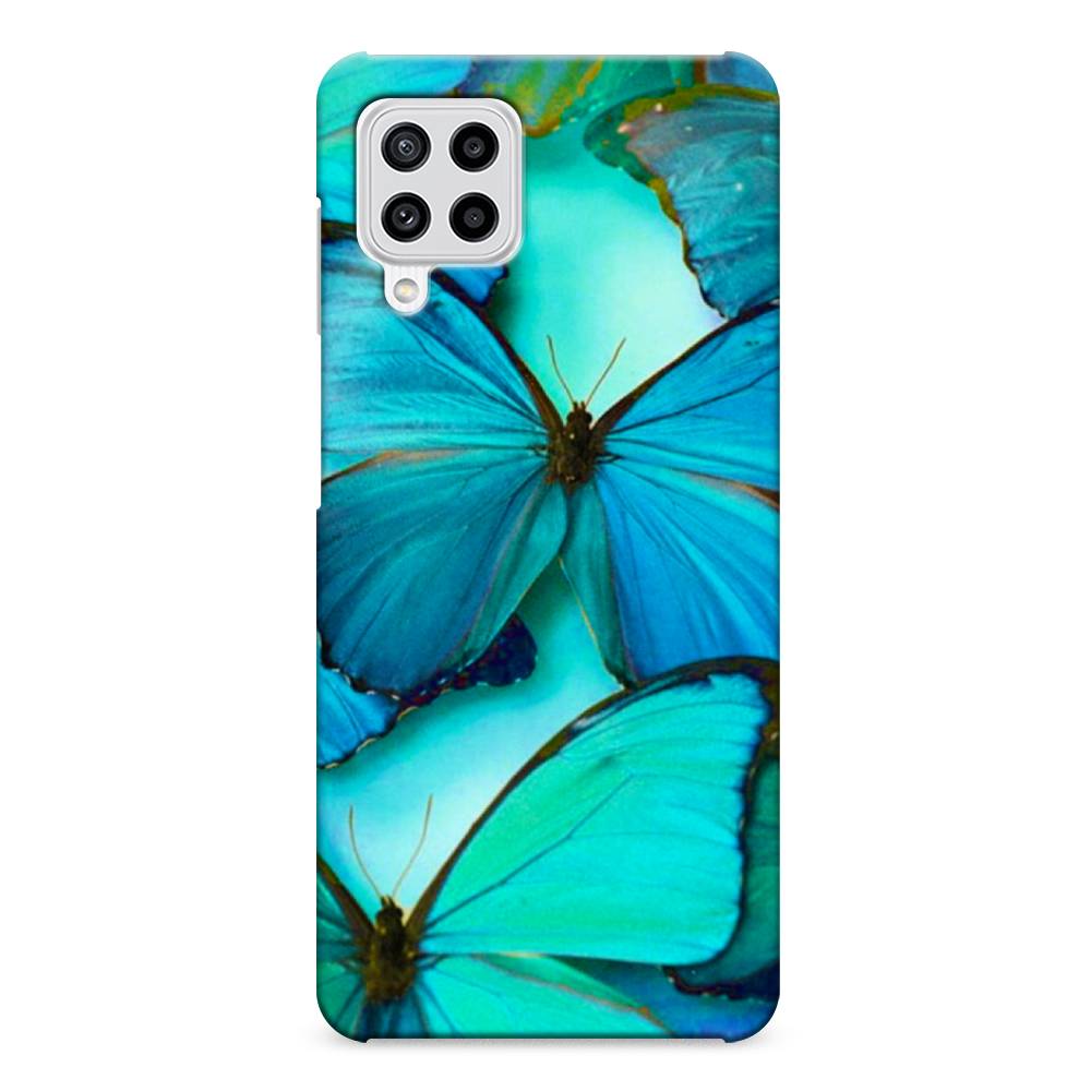 фото Чехол awog "неоновые бабочки" для samsung galaxy m22