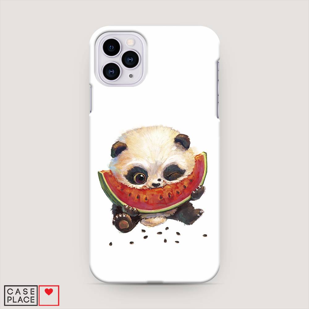 

Пластиковый чехол "Малыш панды с арбузом" на Apple iPhone 11 Pro Max, 12220-1