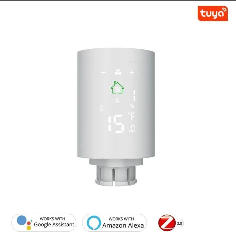 Умная термоголовка Ujin Zigbee Tuya Smart Life RHT-Z-H368 моторизованный шаровой клапан ujin