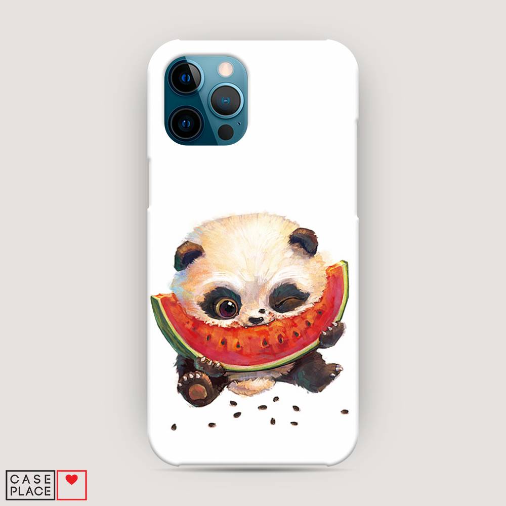 

Пластиковый чехол "Малыш панды с арбузом" на Apple iPhone 12 Pro Max, 12720-1