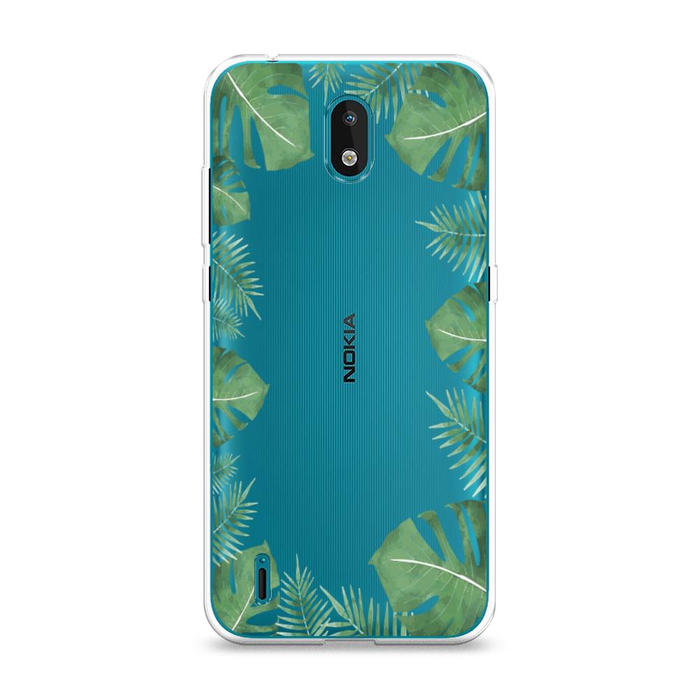

Чехол Awog на Nokia 1.3 (2020) / Нокиа 1.3 (2020) "Листья папоротника рамка", Зеленый, 123950-8