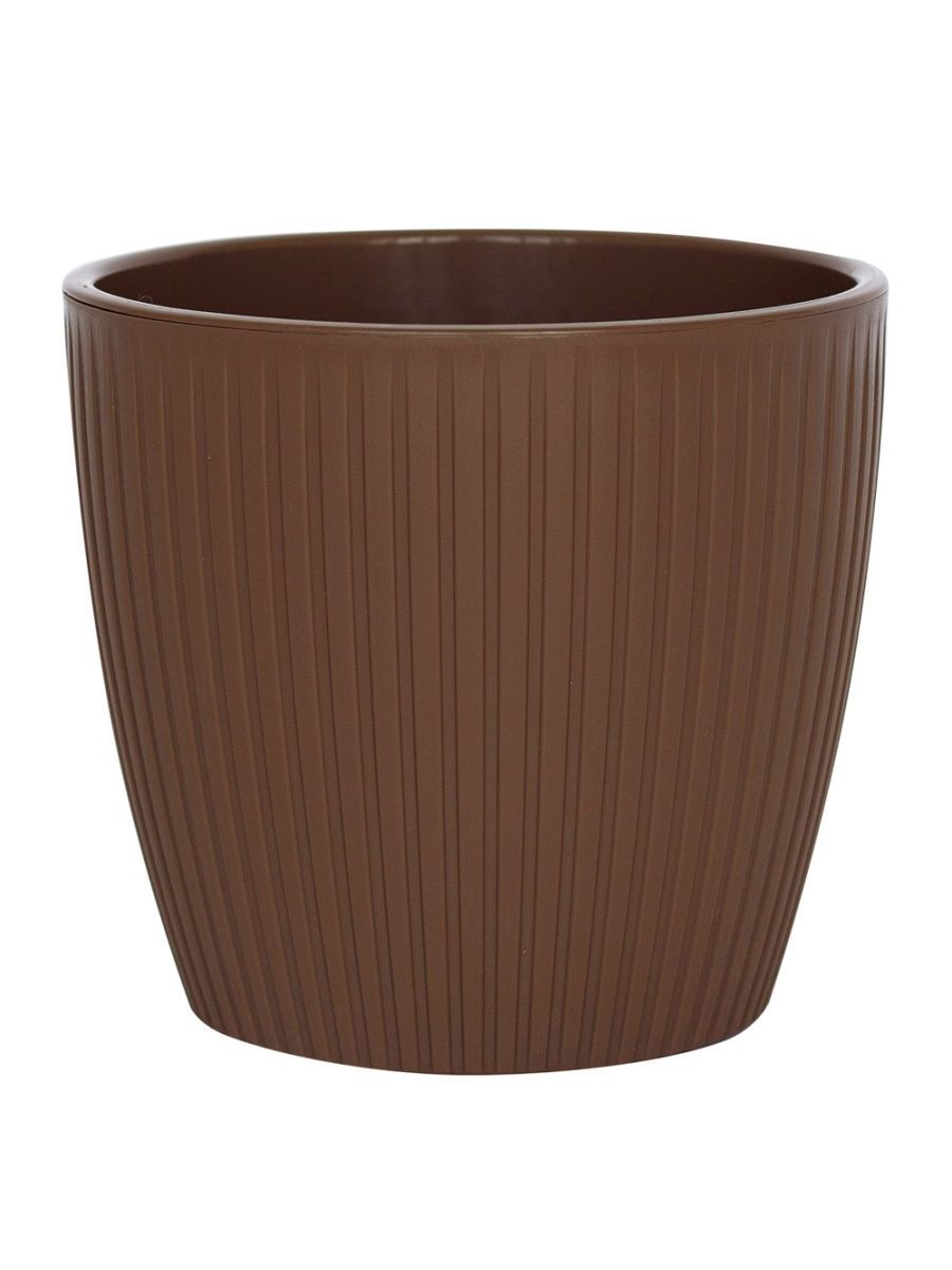 Цветочный горшок VipSet Эви 1,5 л шоколад 1 шт.