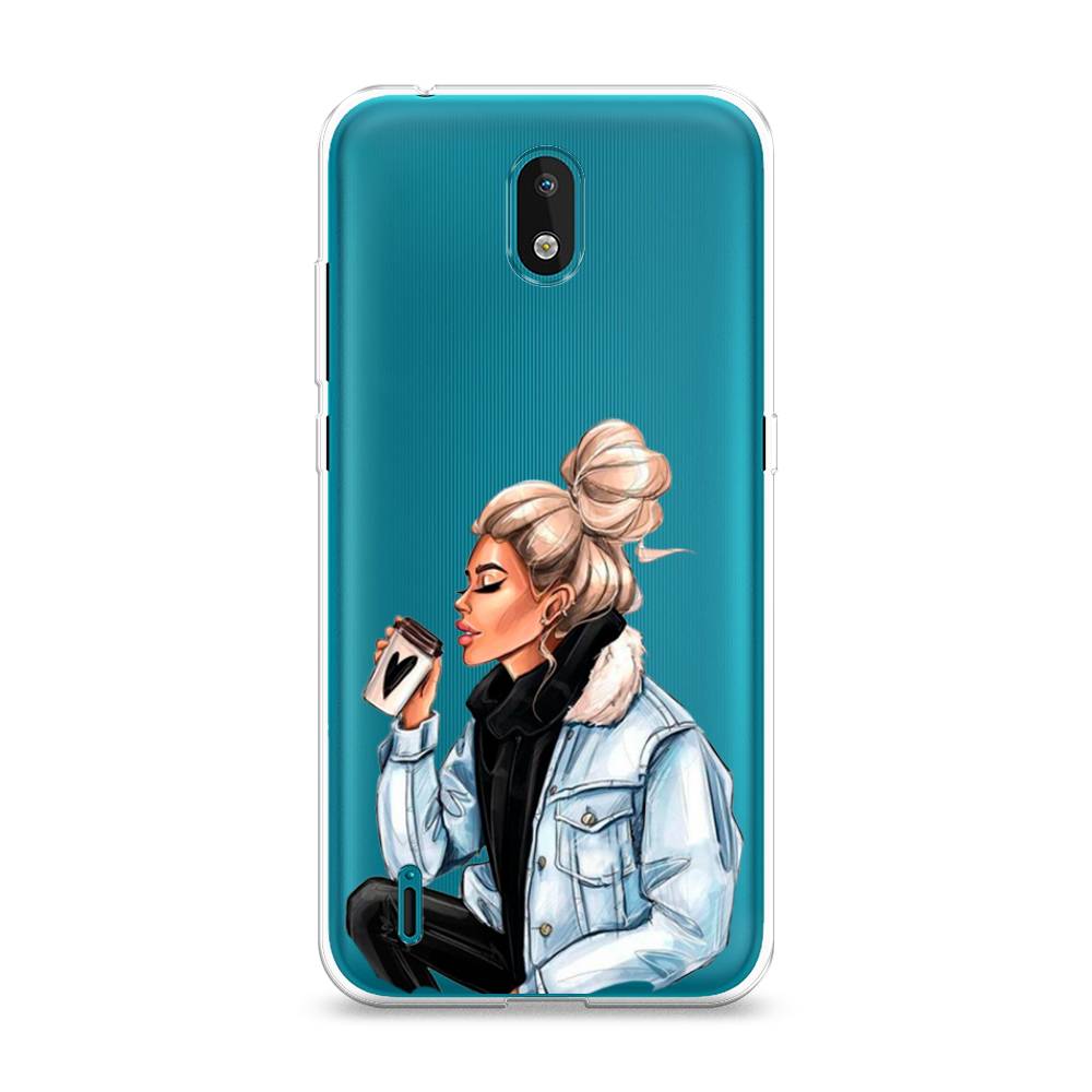 

Чехол Awog на Nokia 1.3 (2020) / Нокиа 1.3 (2020) "Cute girl", Коричневый;бежевый, 123950-7