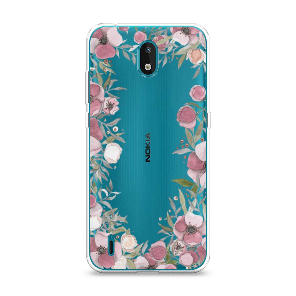 

Чехол Awog на Nokia 1.3 (2020) / Нокиа 1.3 (2020) "Розовая цветочная рамка", Розовый;зеленый, 123950-8