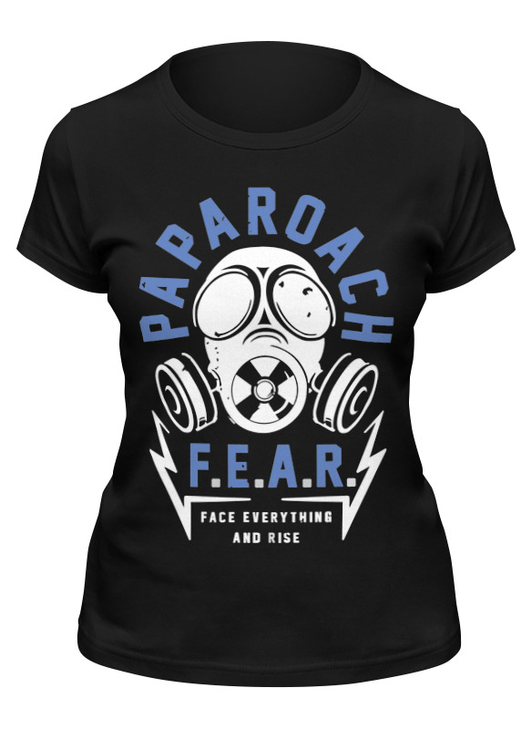 

Футболка женская Printio Papa roach черная 2XL, Черный, Papa roach