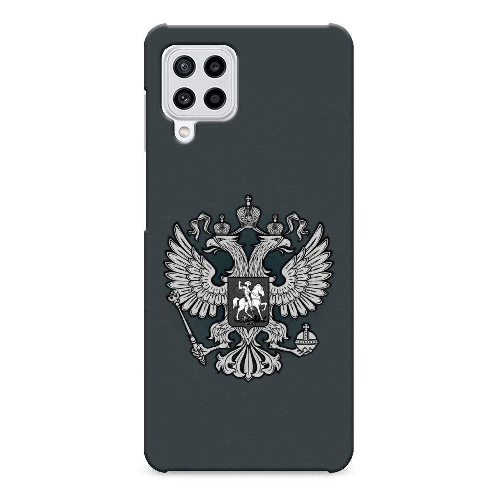 фото Чехол awog "герб россии серый" для samsung galaxy m22