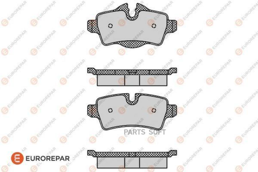 

Тормозные колодки EUROREPAR задние 1617276980