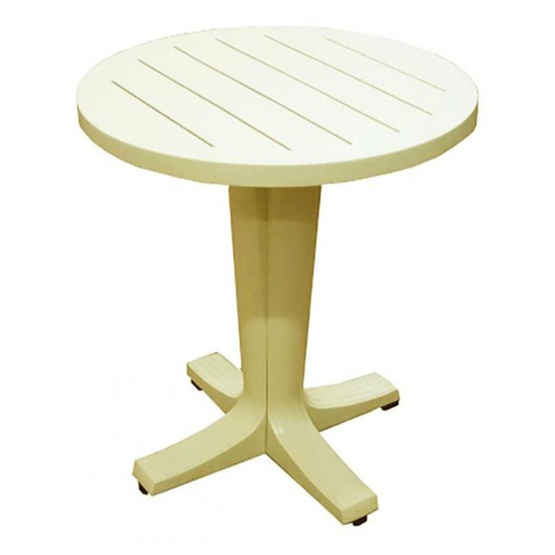 Стол для дачи обеденный Элластик-пласт Прованс белый 65х65х74 см