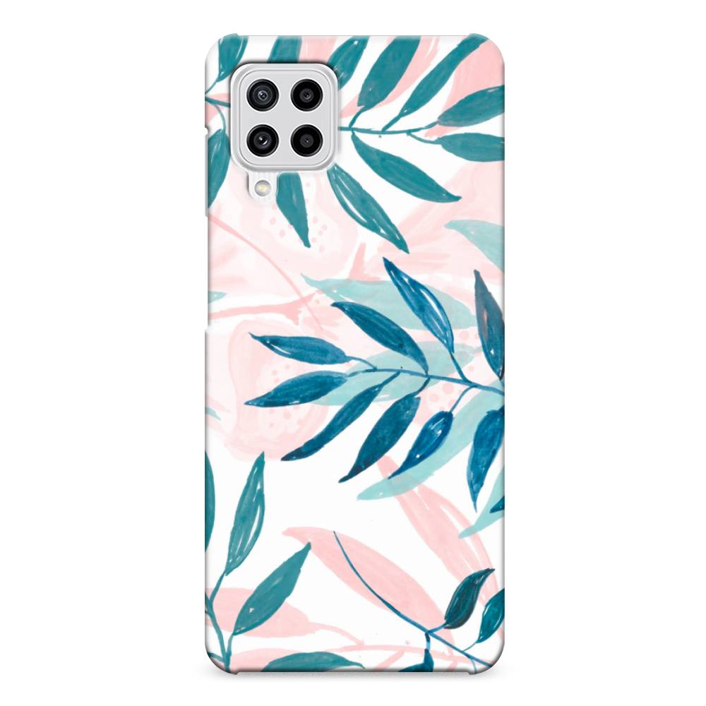 фото Чехол awog "акварельные веточки" для samsung galaxy m22