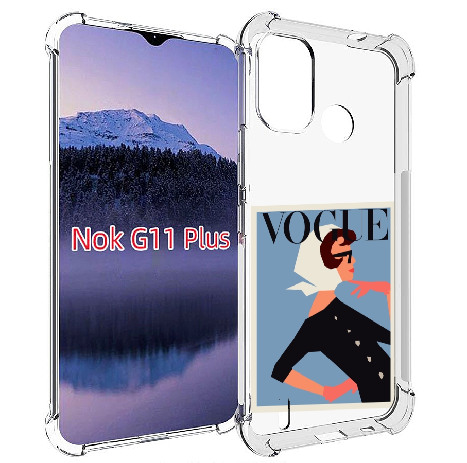 

Чехол MyPads Вогуе картинка для Nokia G11 Plus, Прозрачный, Tocco