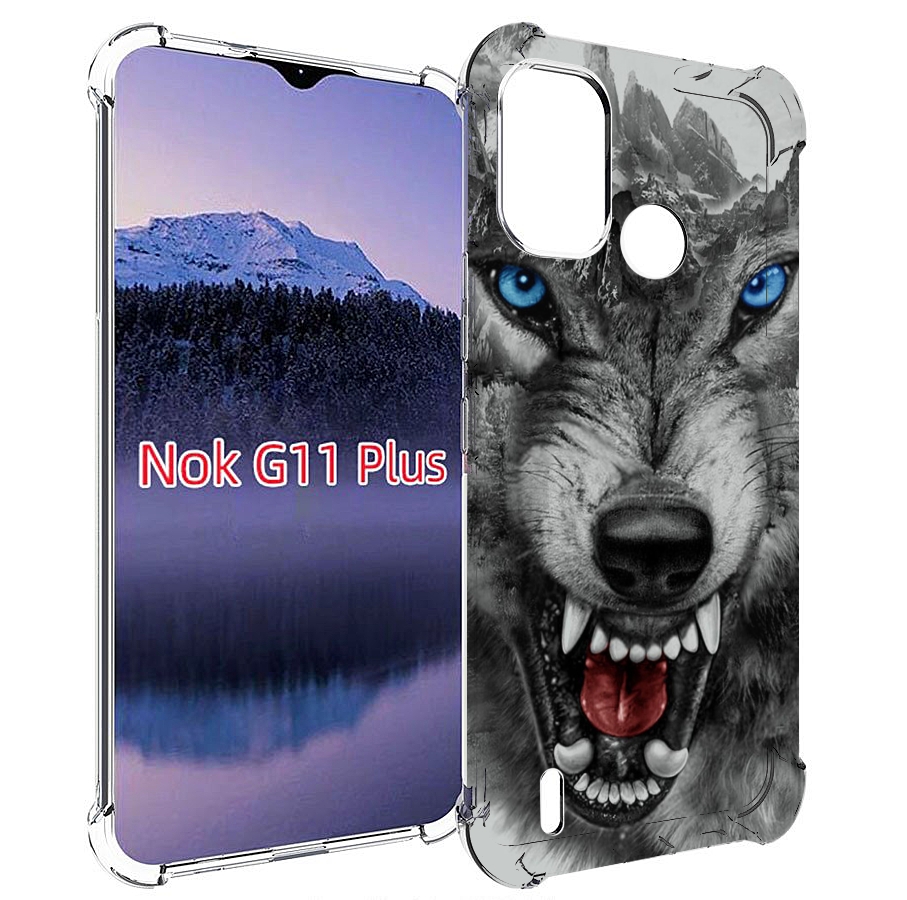 

Чехол MyPads Волк-частица мужской для Nokia G11 Plus, Прозрачный, Tocco