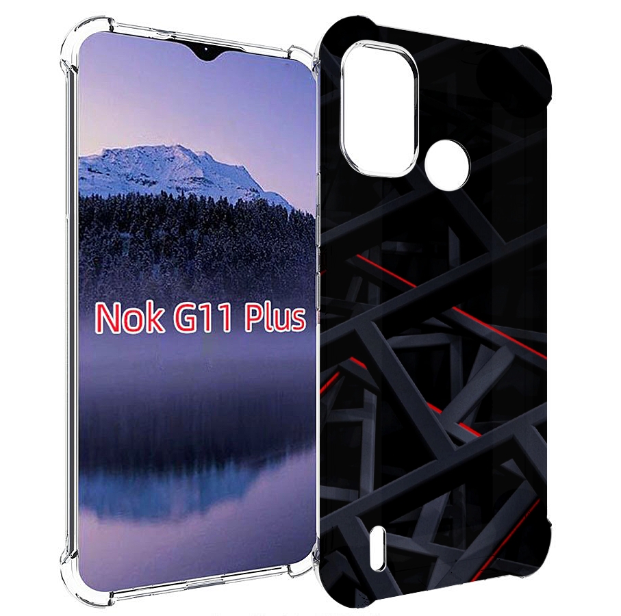 

Чехол MyPads Геометрия для Nokia G11 Plus, Прозрачный, Tocco