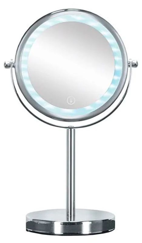 

Косметическое зеркало Bright LED-Mirror серебряный, 17,5х12х29,5 см, Серебристый