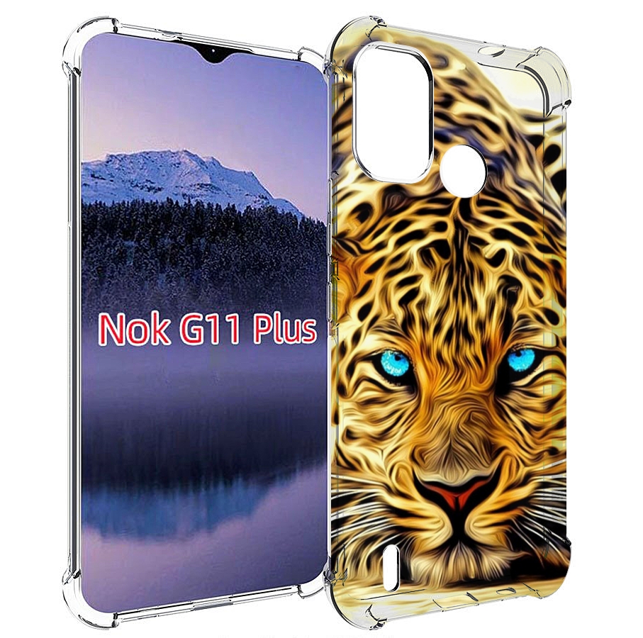 

Чехол MyPads Голубоглазый-гепард для Nokia G11 Plus, Прозрачный, Tocco
