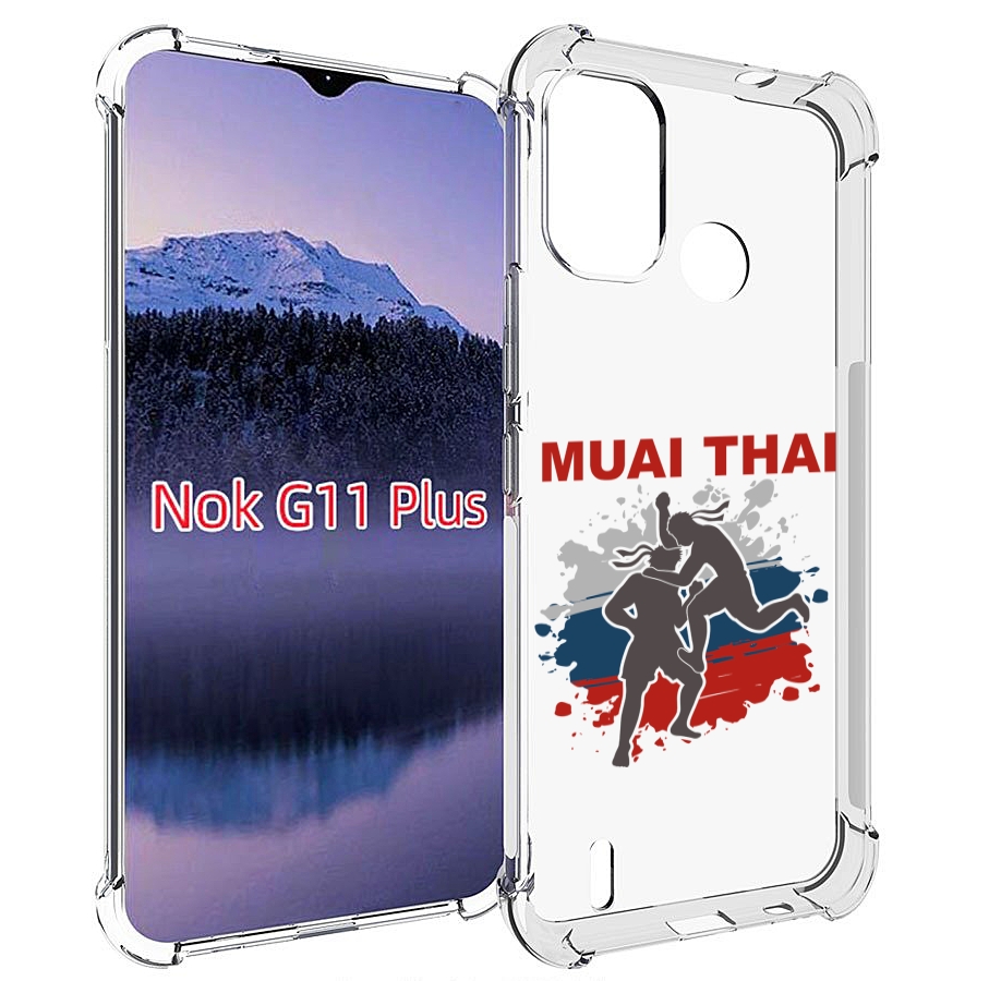 

Чехол MyPads Муайтай для Nokia G11 Plus, Прозрачный, Tocco