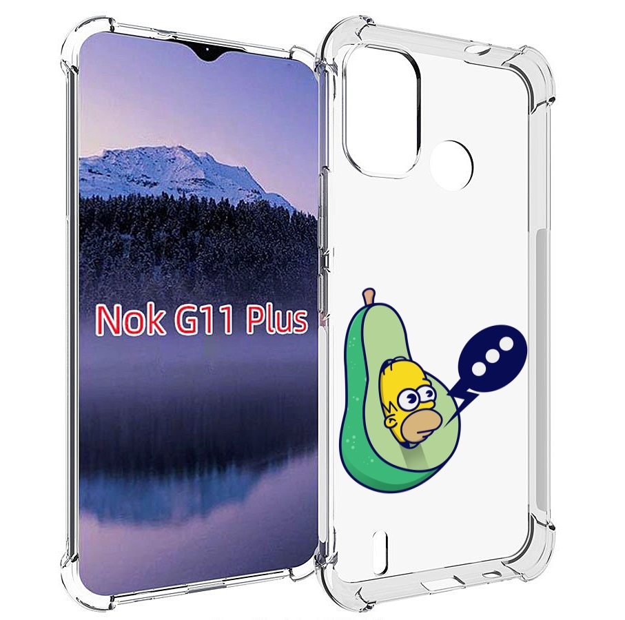 

Чехол MyPads Гомер-авокадо для Nokia G11 Plus, Прозрачный, Tocco