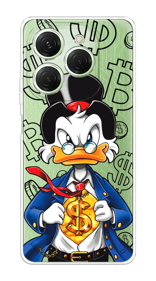 

Чехол на Tecno Spark 20 Pro "Scrooge Goldman", Черный;белый;синий, 304850-1