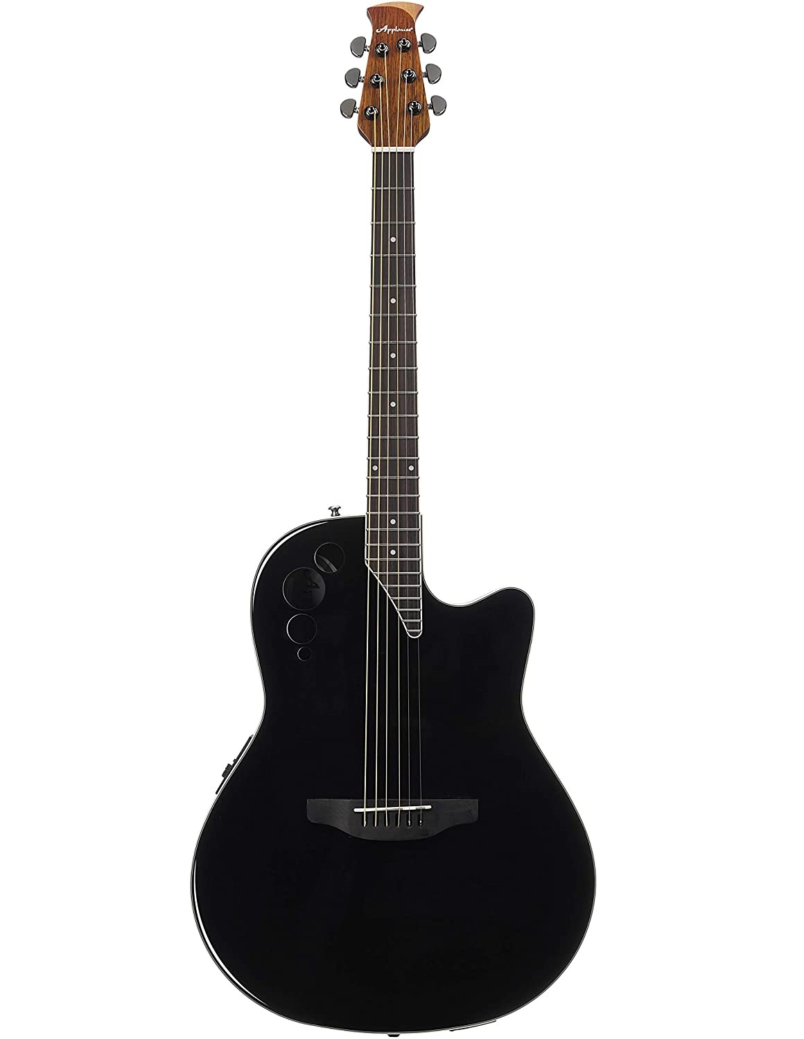 Электроакустическая гитара Ovation APPLAUSE AE44II-5S Elite Mid Cutaway Black Satin