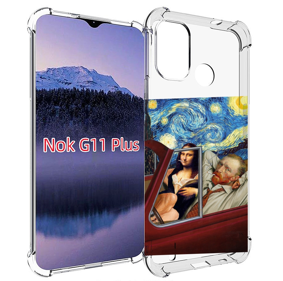 

Чехол MyPads Да-Винчи-в-одном для Nokia G11 Plus, Прозрачный, Tocco
