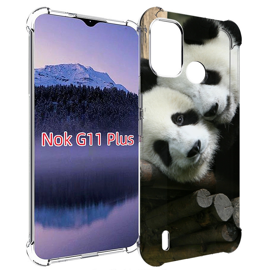 

Чехол MyPads Две-панды для Nokia G11 Plus, Прозрачный, Tocco