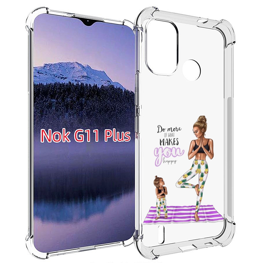 

Чехол MyPads Девочки-в-ананасах для Nokia G11 Plus, Прозрачный, Tocco