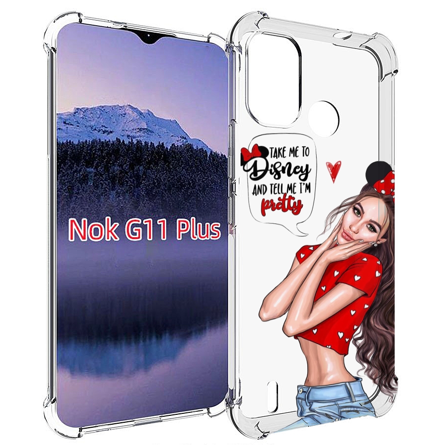 

Чехол MyPads Девушка-Мини женский для Nokia G11 Plus, Прозрачный, Tocco