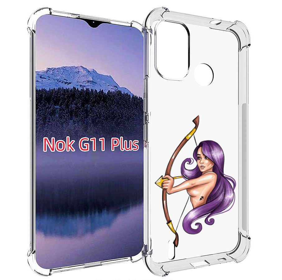 

Чехол MyPads Девушка-Стрелец женский для Nokia G11 Plus, Прозрачный, Tocco