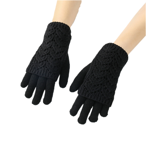 

Комплект (перчатки и митенки) женский WASABI TREND WH-00189 черный, WH-00189