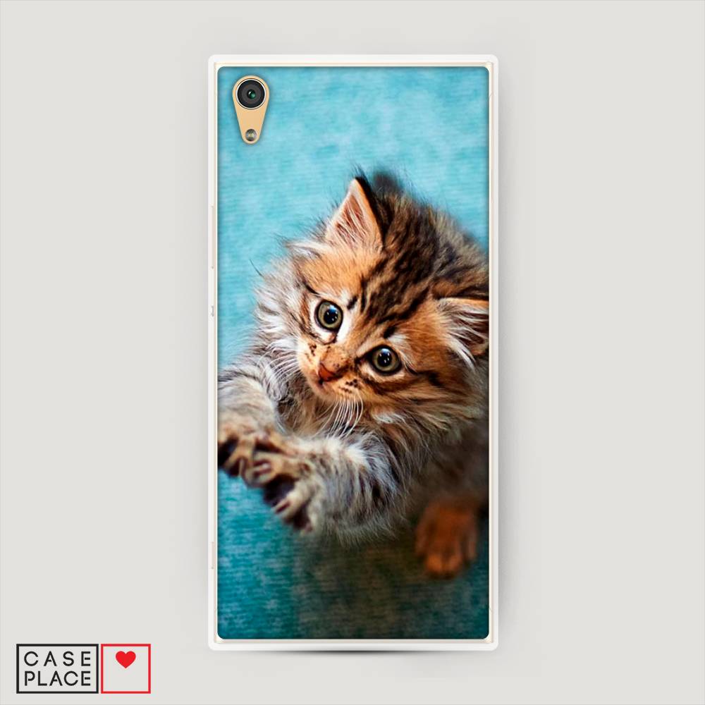 

Пластиковый чехол "Котенок просит есть" на Sony Xperia XA1