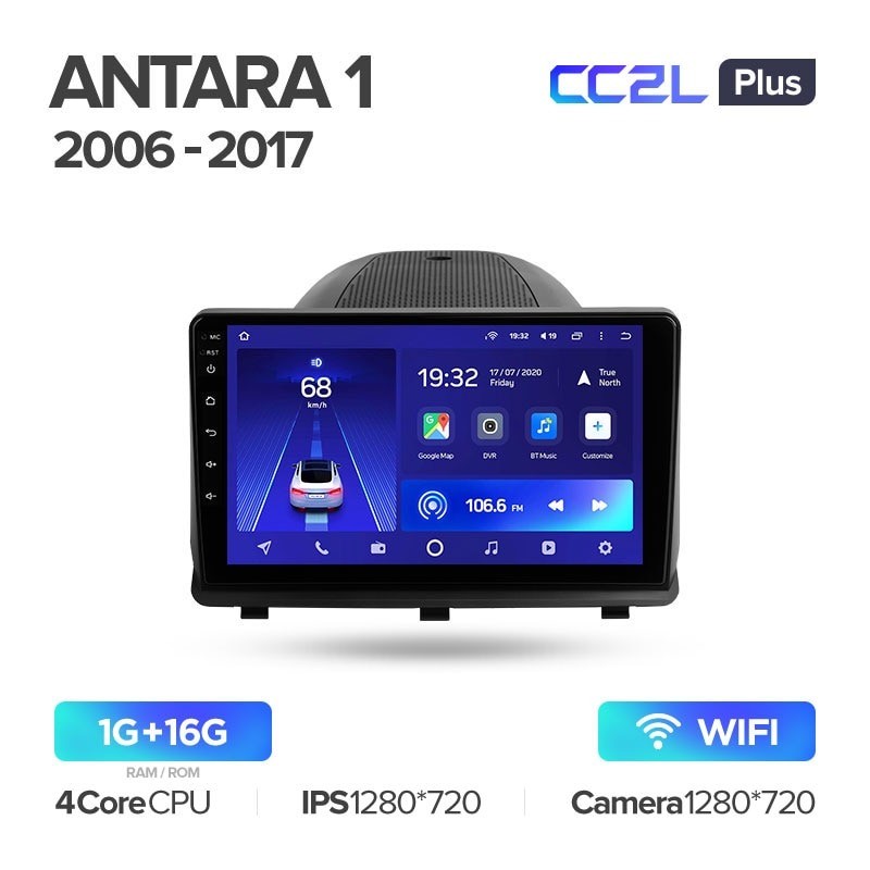 Штатная магнитола TEYES CC2L Plus Opel Antara 1 С145 С105 2006-2017 116G 3316200₽