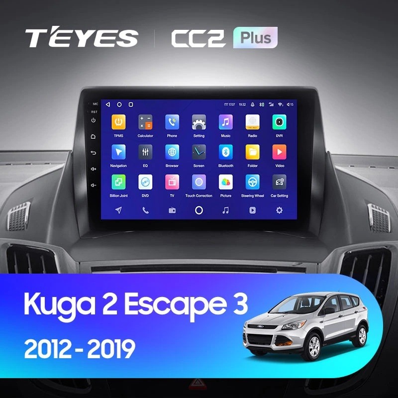 Штатная магнитола Teyes CC2 Plus 6128 Ford Kuga 2 2012-2019 Тип-A 4170000₽