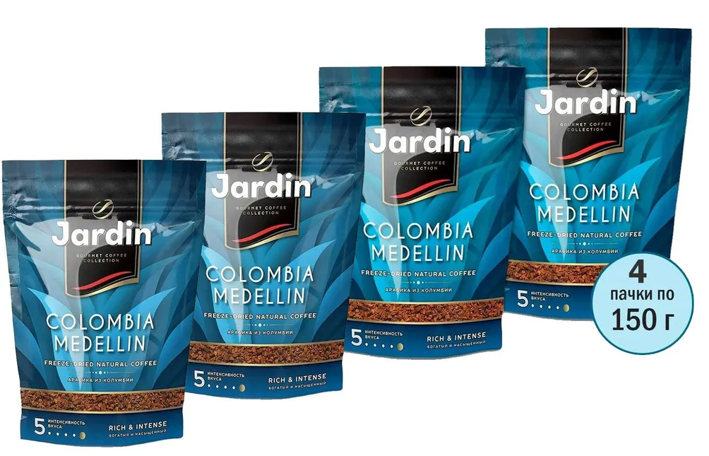 

Кофе растворимый Jardin Colombia Medellin, 150 г х 4 шт