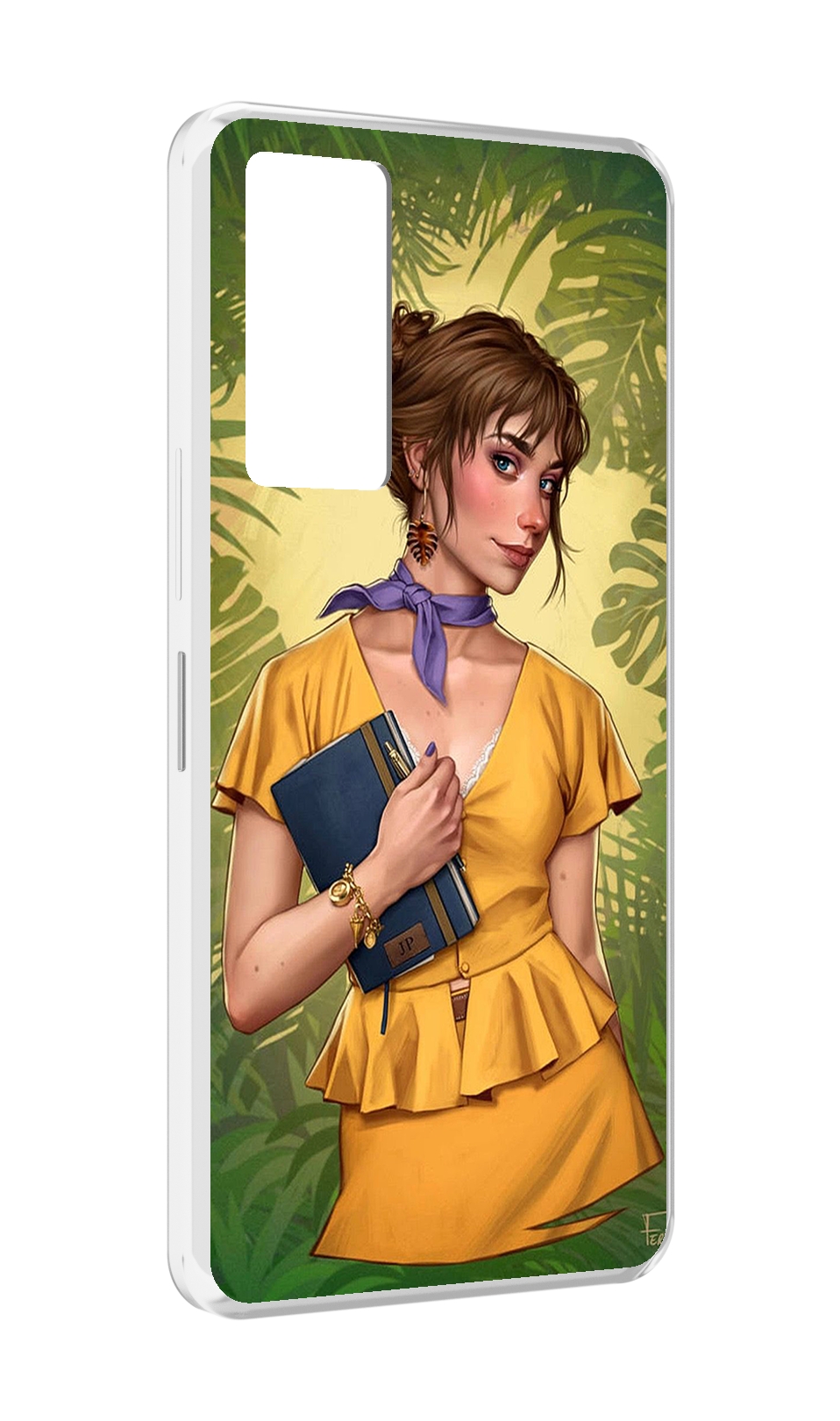 

Чехол MyPads девушка-в-зелени женский для Infinix Note 11, Прозрачный, Tocco