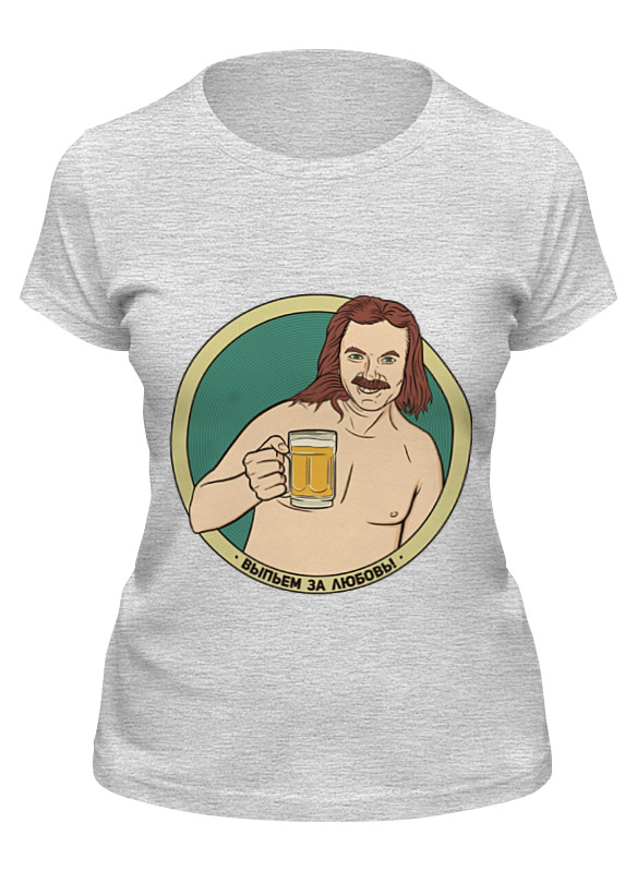 

Футболка женская Printio Николаев серая M, Николаев