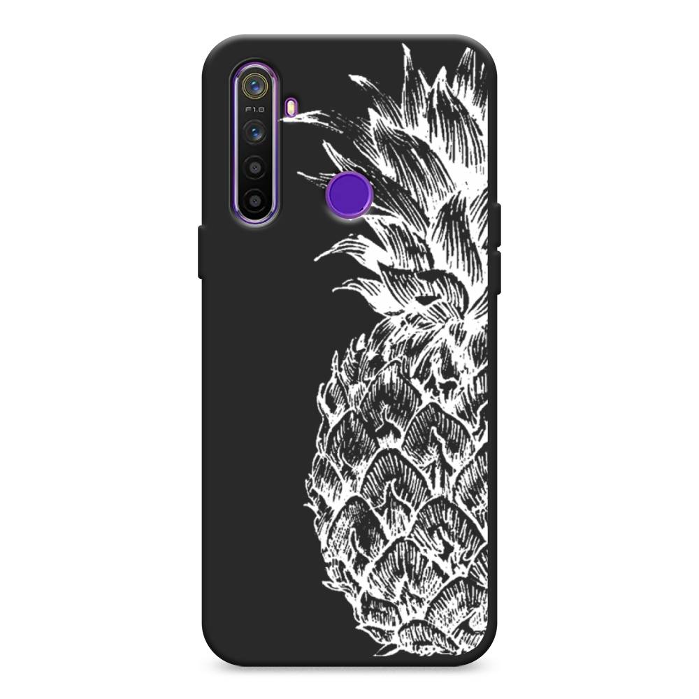 

Чехол Awog на Realme 5 "Ананас графика белая", Разноцветный, 251552-1