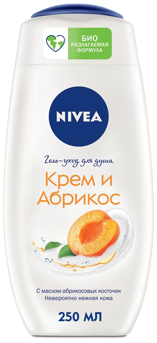 

Гель для душа NIVEA молоко и абрикос п/б 250мл, 951-017