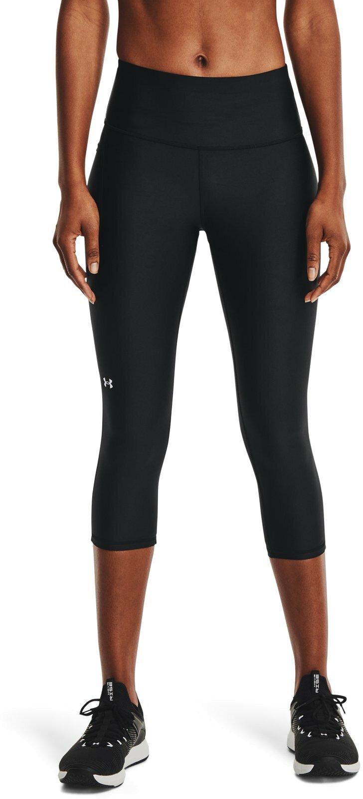 Леггинсы женские Under Armour HeatGear Hi Capri No-slip черные XXL