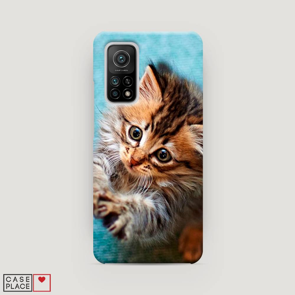 

Пластиковый чехол "Котенок просит есть" на Xiaomi Mi 10T, 39320-1