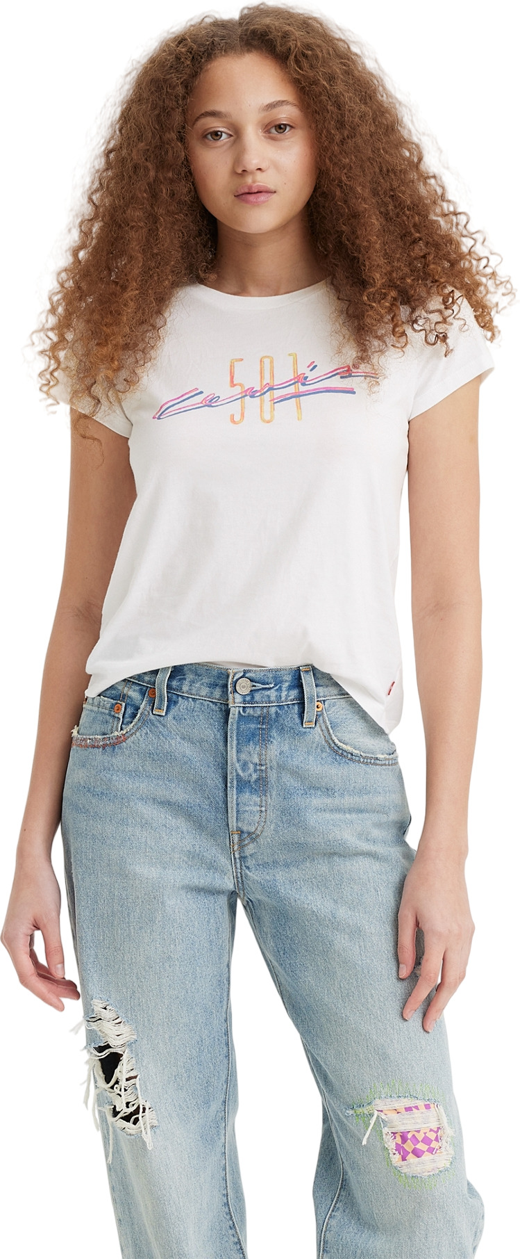 Футболка женская Levi's Women Graphic Authentic Tee белая S