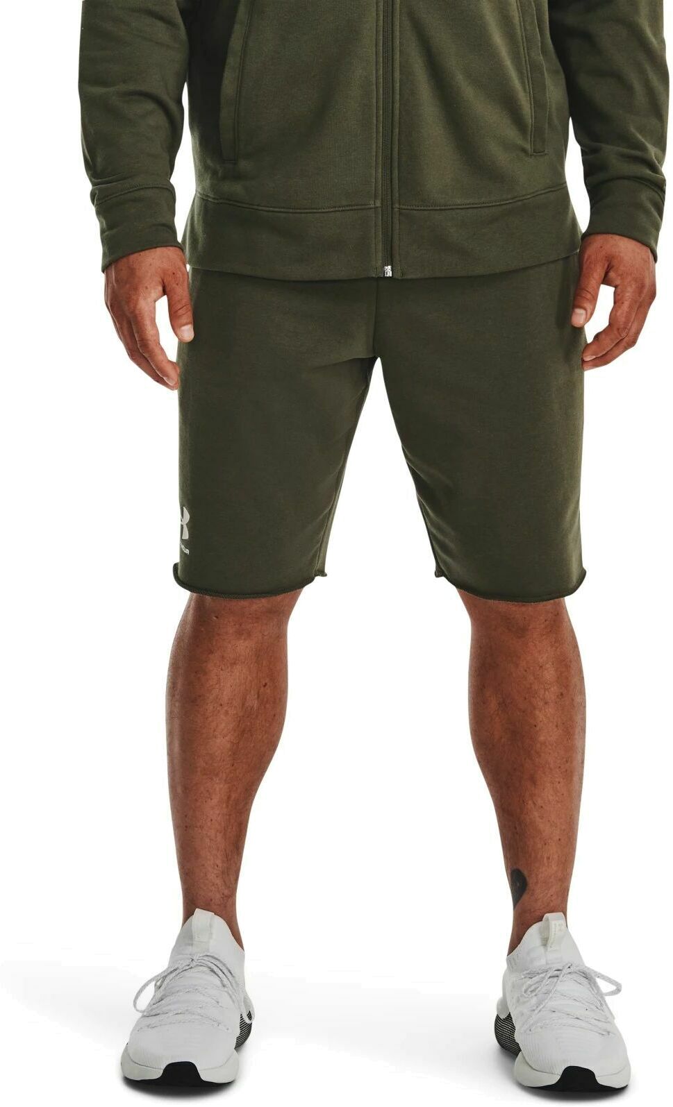 Шорты мужские Under Armour Rival Terry Short зеленые SMT