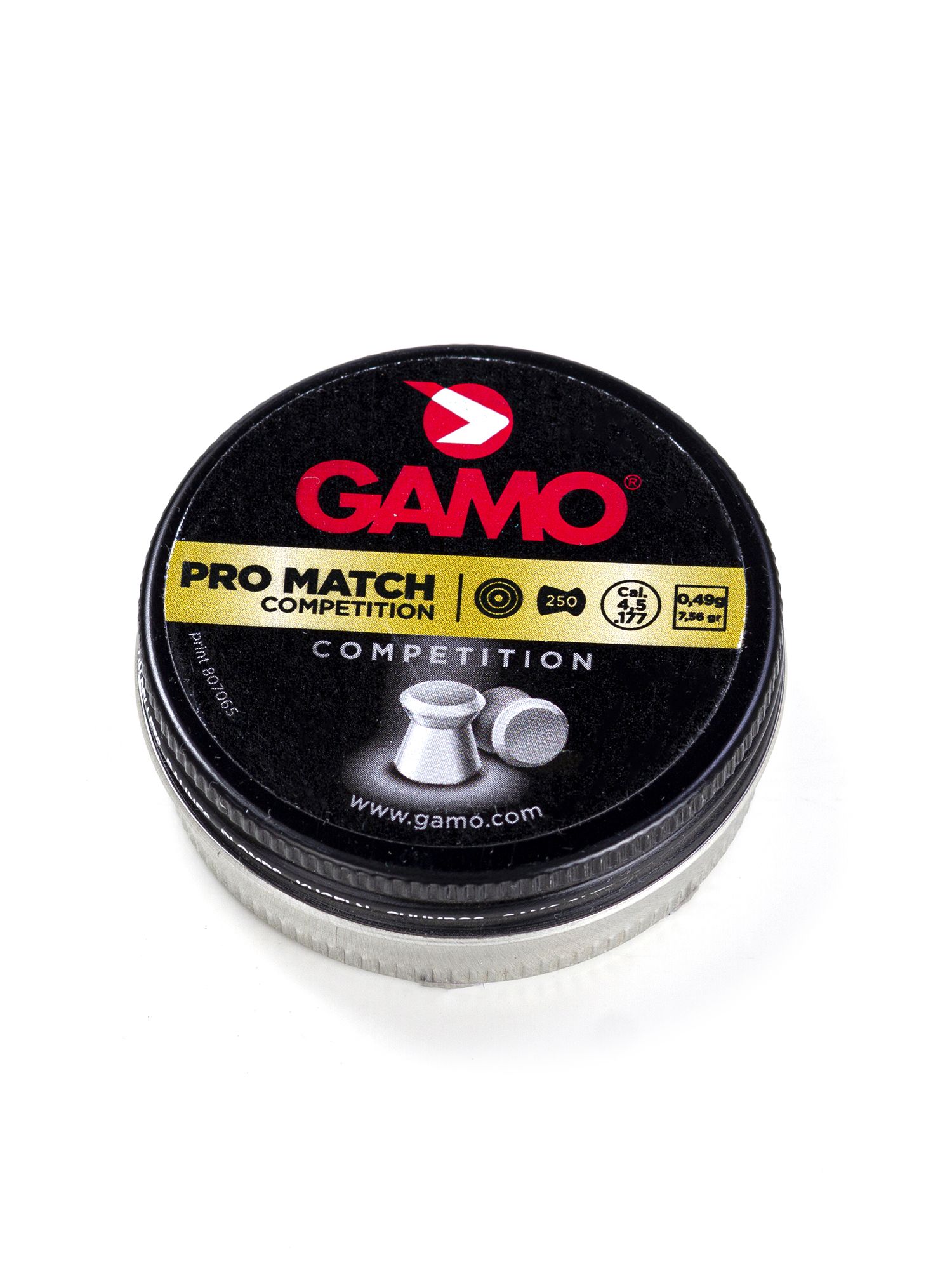 Пули пневматические GAMO Pro Match 4,5 мм 0,49 грамма (250 шт.)