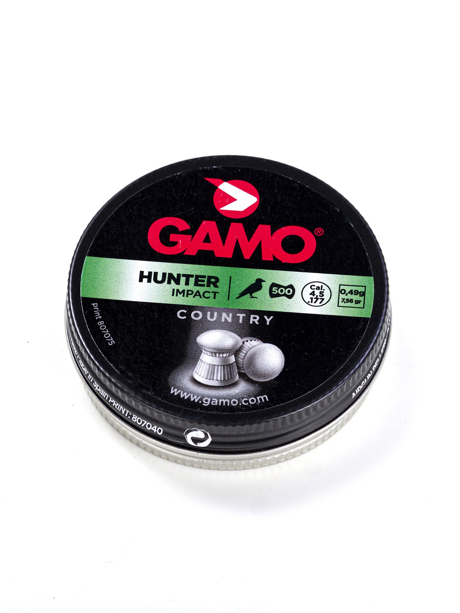 Пули пневматические GAMO Hunter 4,5 мм 0,49 грамма (500 шт.)