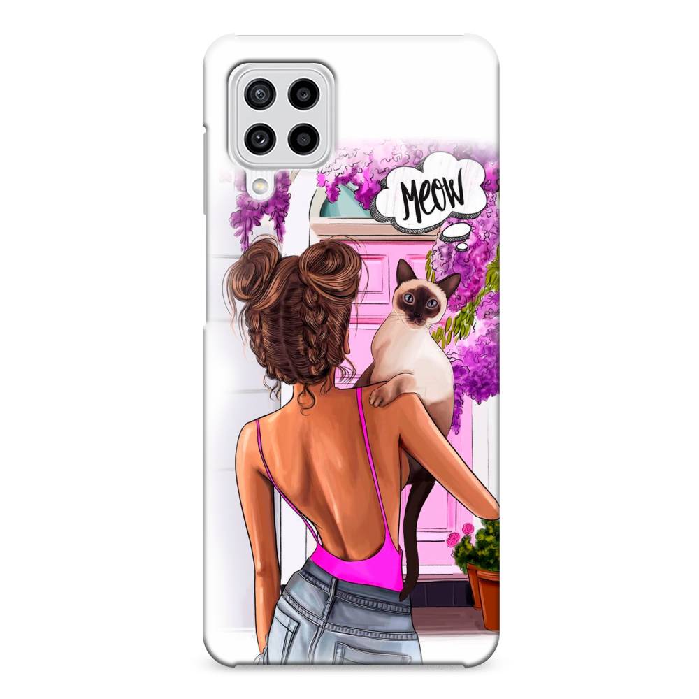 

Чехол Awog "Девушка с кошкой" для Samsung Galaxy M22