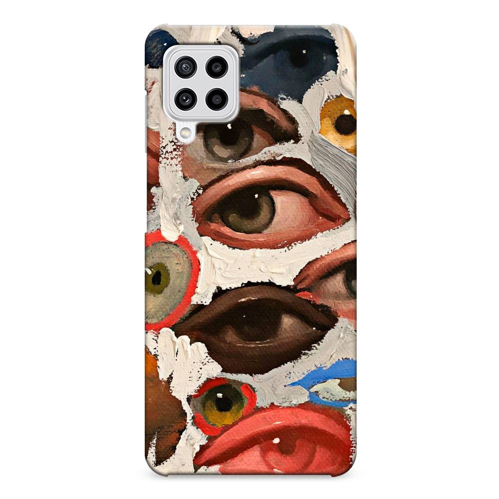 фото Чехол awog "глаза масляная живопись" для samsung galaxy m22