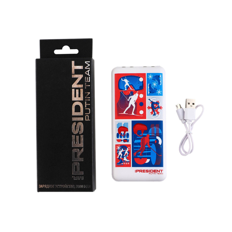 

Сетевое зарядное устройство Mr. President Putin team lightning - usb type-c 2.1 А белый